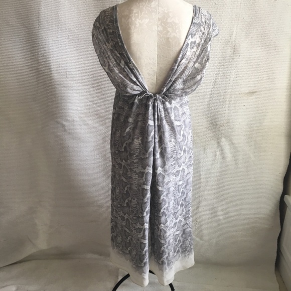Calypso 100% Silk Snakeskin Print Midi Maxi Dress - Picture 5 of 8